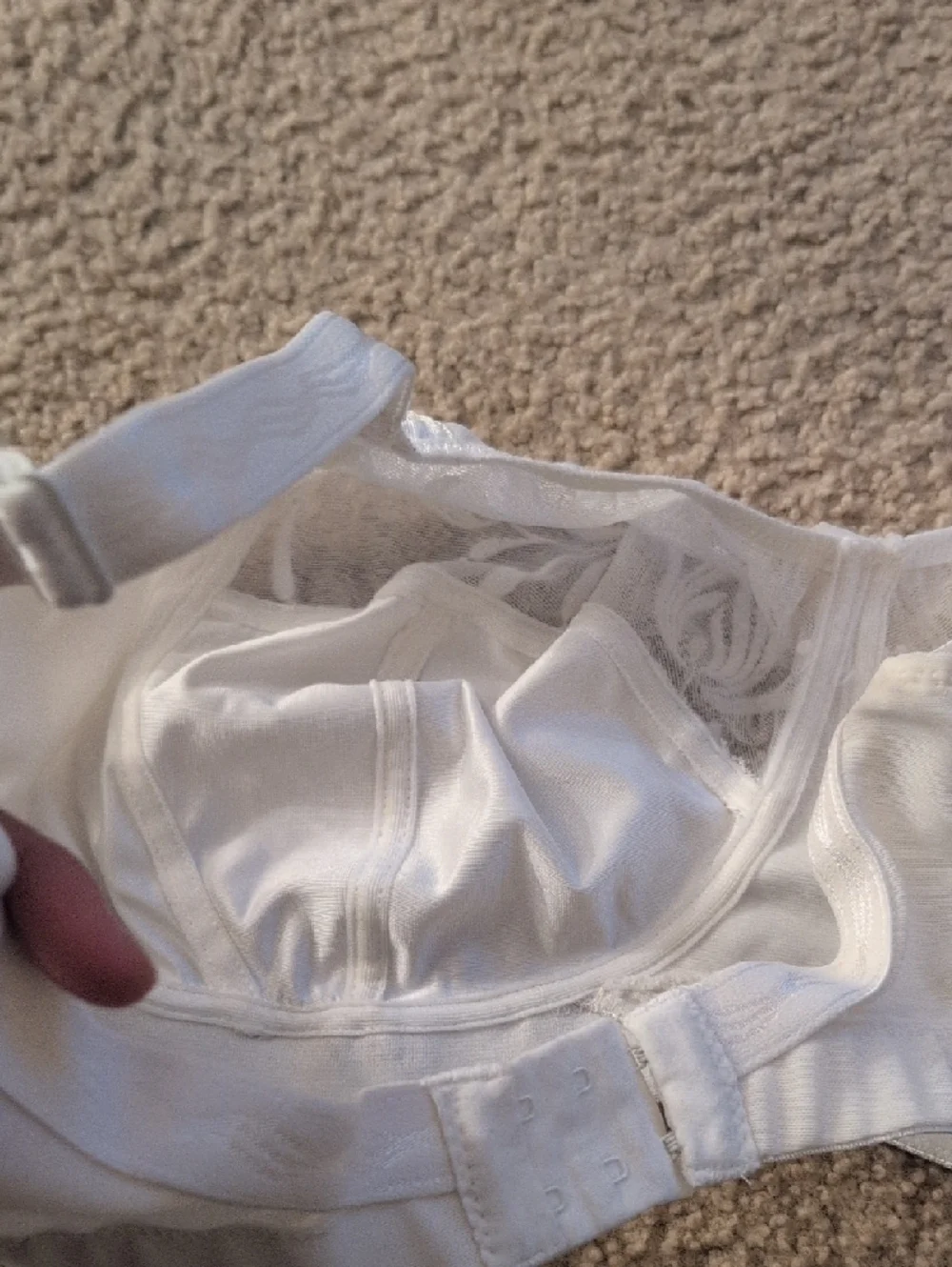 Elomi White Lace Underwire Bra